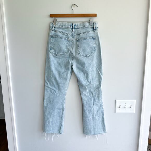Loft High Rise Kick Crop Light Wash Jeans Blue 28 - Picture 2 of 11